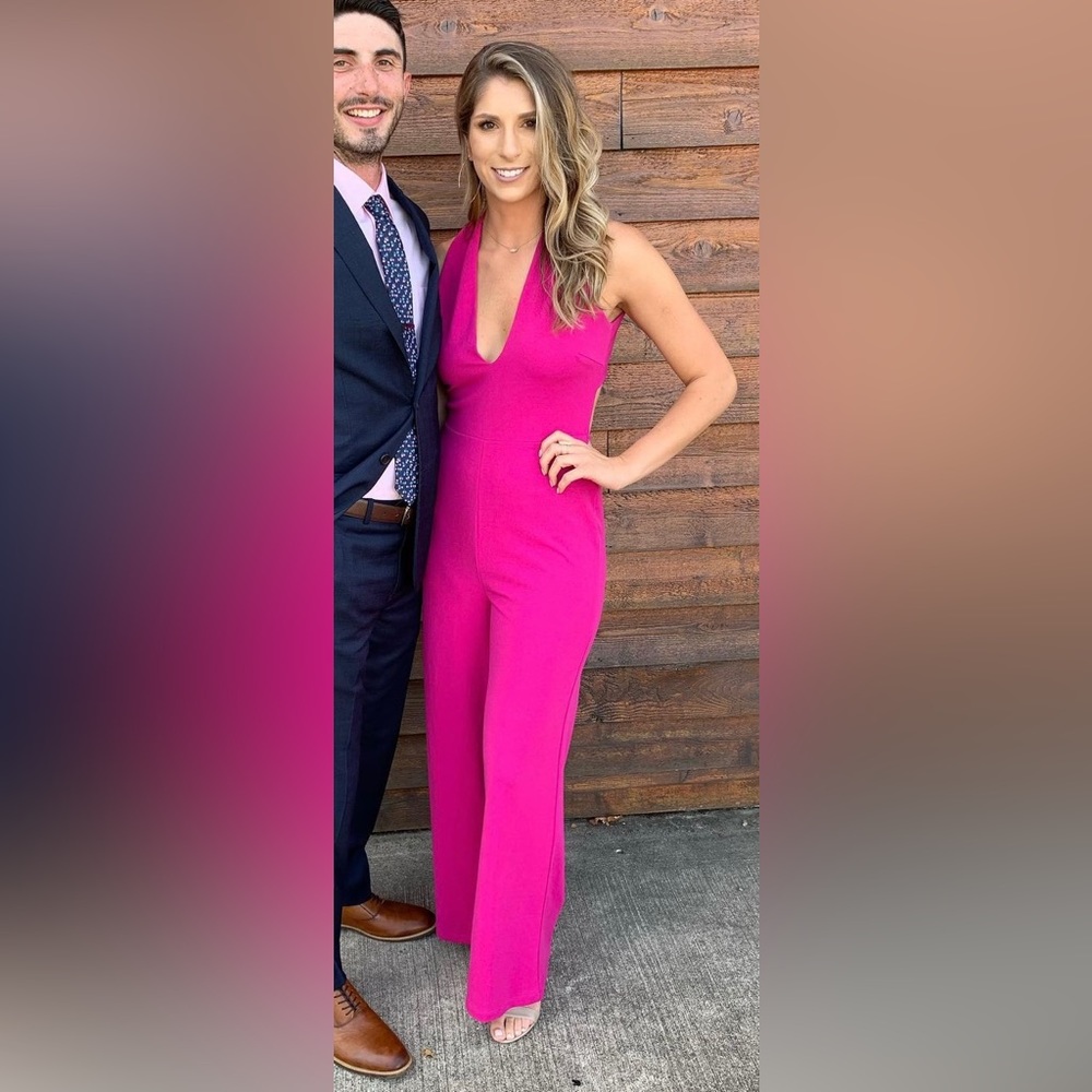Lulus pink jumpsuit